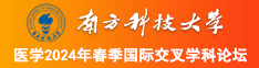 ,肏穴插逼操骚逼鸡巴……ah南方科技大学医学2024年春季国际交叉学科论坛